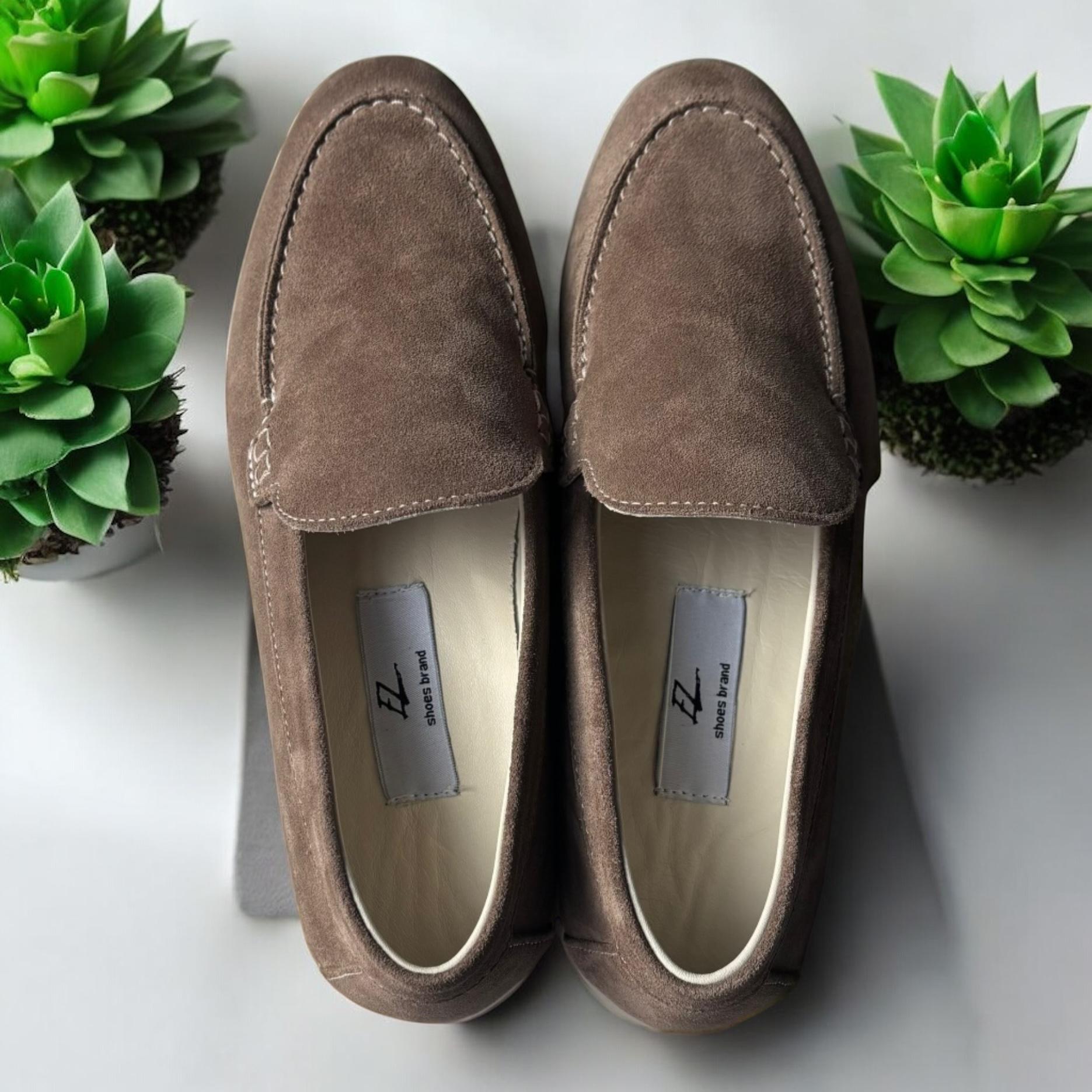 Лоферы женские замш Marandi р. 39 25,5 см Визон (Lof-Z-39-визон) - фото 4