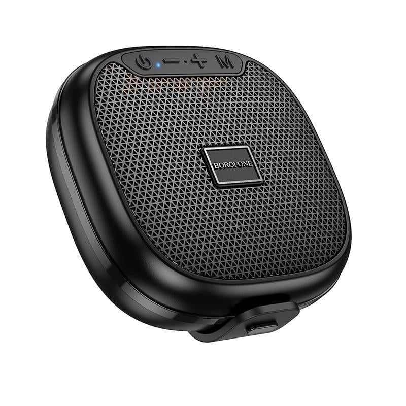 Портативная Bluetooth-колонка с креплением на рюкзак Borofone BR47 Bluetooth 5.4/FM/TF/USB/AUX/TWS 500 мАч до 3 часов Black (04a67990)