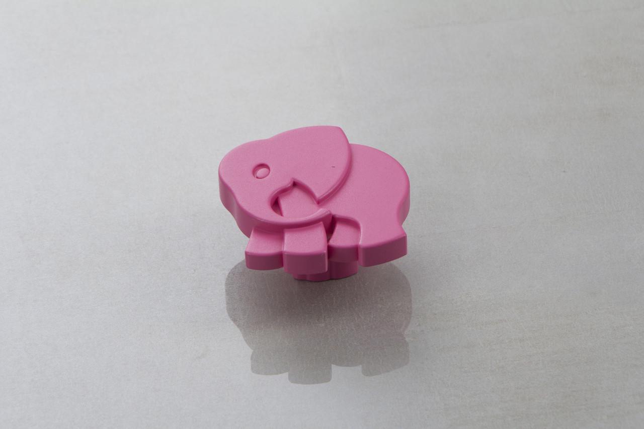 Мебельная ручка Poliplast Слоник РП-17 Розовый матовый (16199)