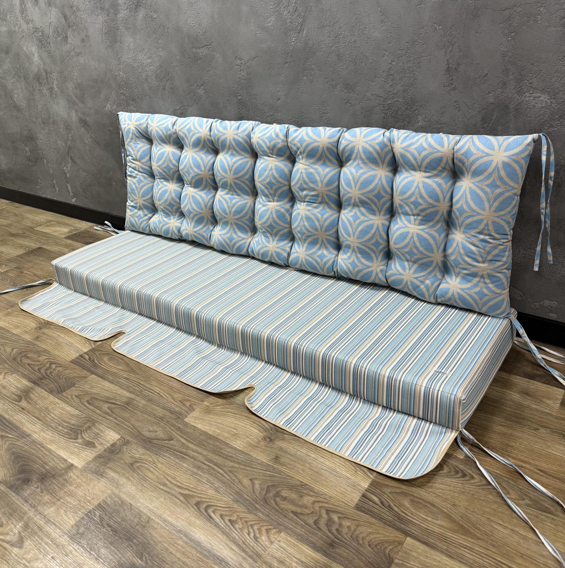 Матрас комбинированный с рюшей Comfort Home Line/Ornament на поддоны/коляски/каркасы/садовая мебель панама 120х60х40х8 см