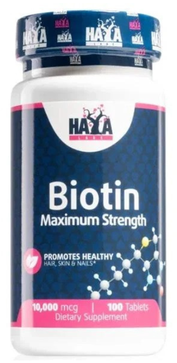 Биотин Haya Labs Biotin Maximum Strength 10000 мкг 100 таблеток