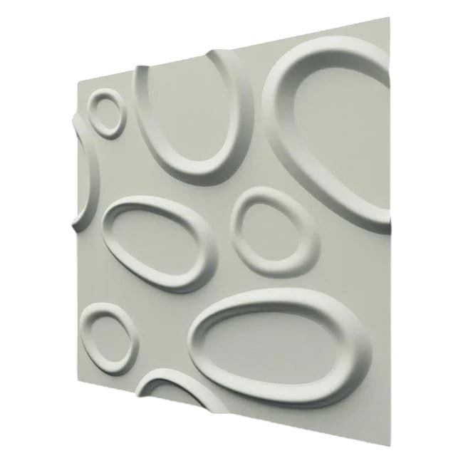 3D-панель гіпсова для кухні Бризки під фарбування 500x500x30 мм Білий (30641969)