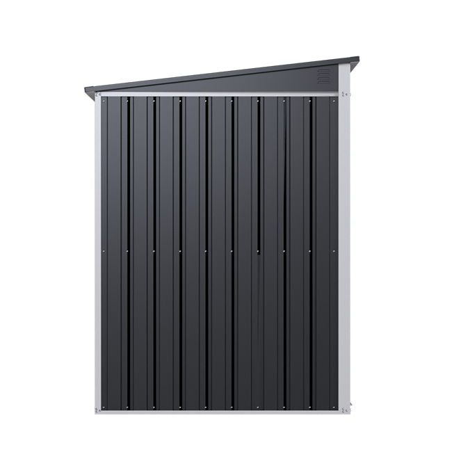 Хозблок-сарай металлический SS-02 1850х1800х1200 мм Темно-серый - фото 5