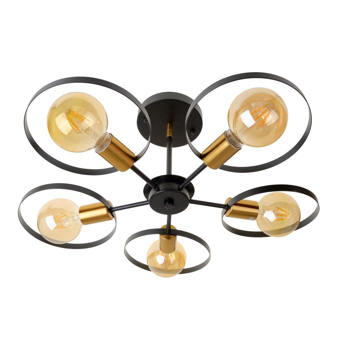 Люстра лофт Brille BL-789S/5 E27 BK FG