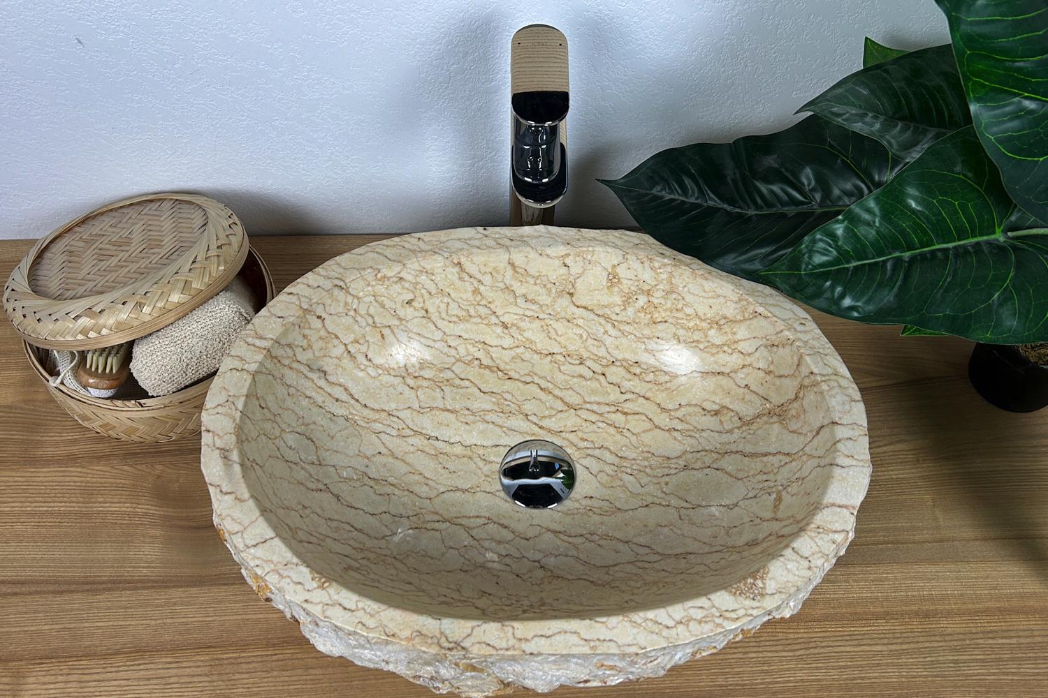 Умывальник из натурального камня мрамор 51 х 40 х 16 (25169023) Умывальник из натурального камня мрамор 51 х 40 х 16 (25169023)