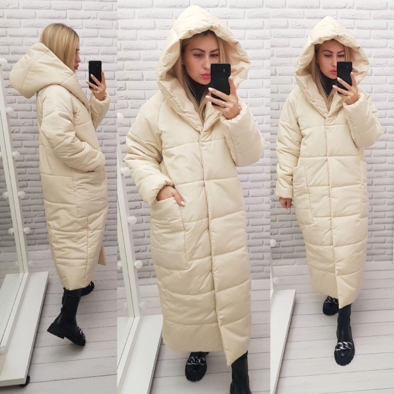 Пуховик об'ємний супер довгий Аiza А500 р. 46-48 Вишневий - фото 12 Пуховик об'ємний супер довгий Аiza А500 р. 46-48 Вишневий - фото 12