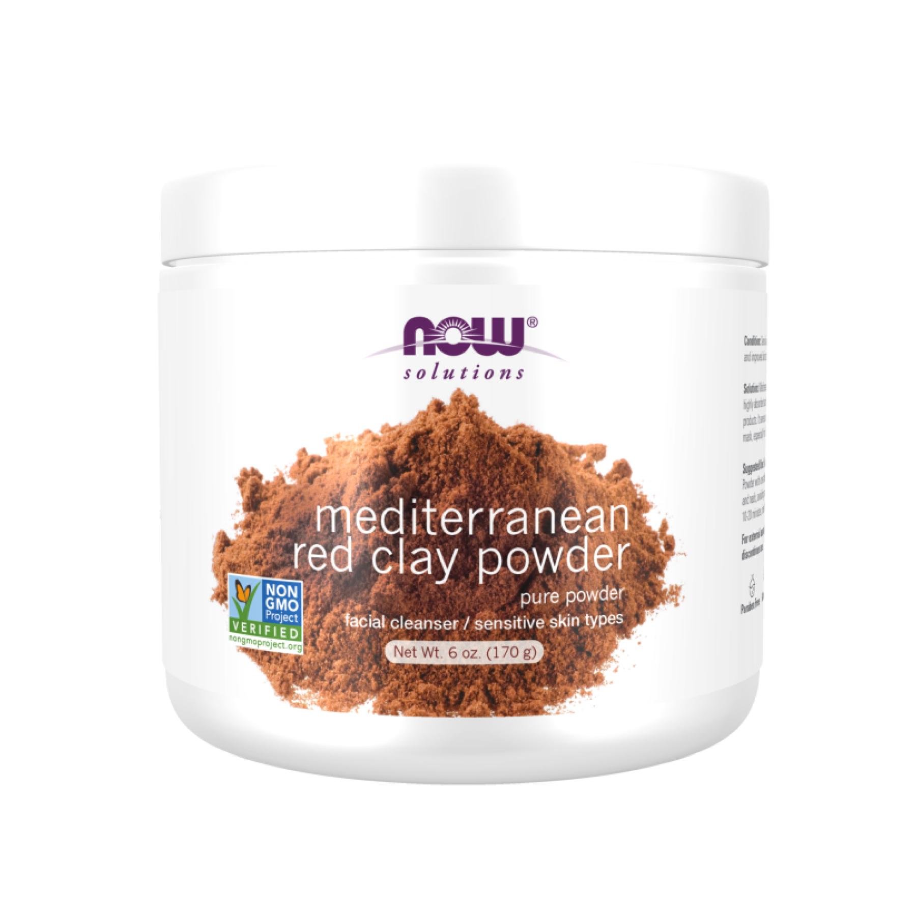 Маска для обличчя із червоної глини Now Foods Red Clay Powder 170 г