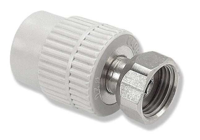 Переход с металлической вставкой и накидной гайкой Wavin Ekoplastic 32 мм G-5/4 (SZM03240XX)