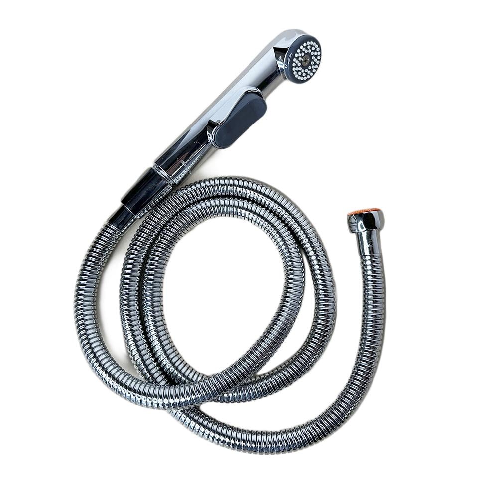 Гигиенический душ Sanpreis Qualis пластик шланг нержавеющая сталь 1/2" Хром