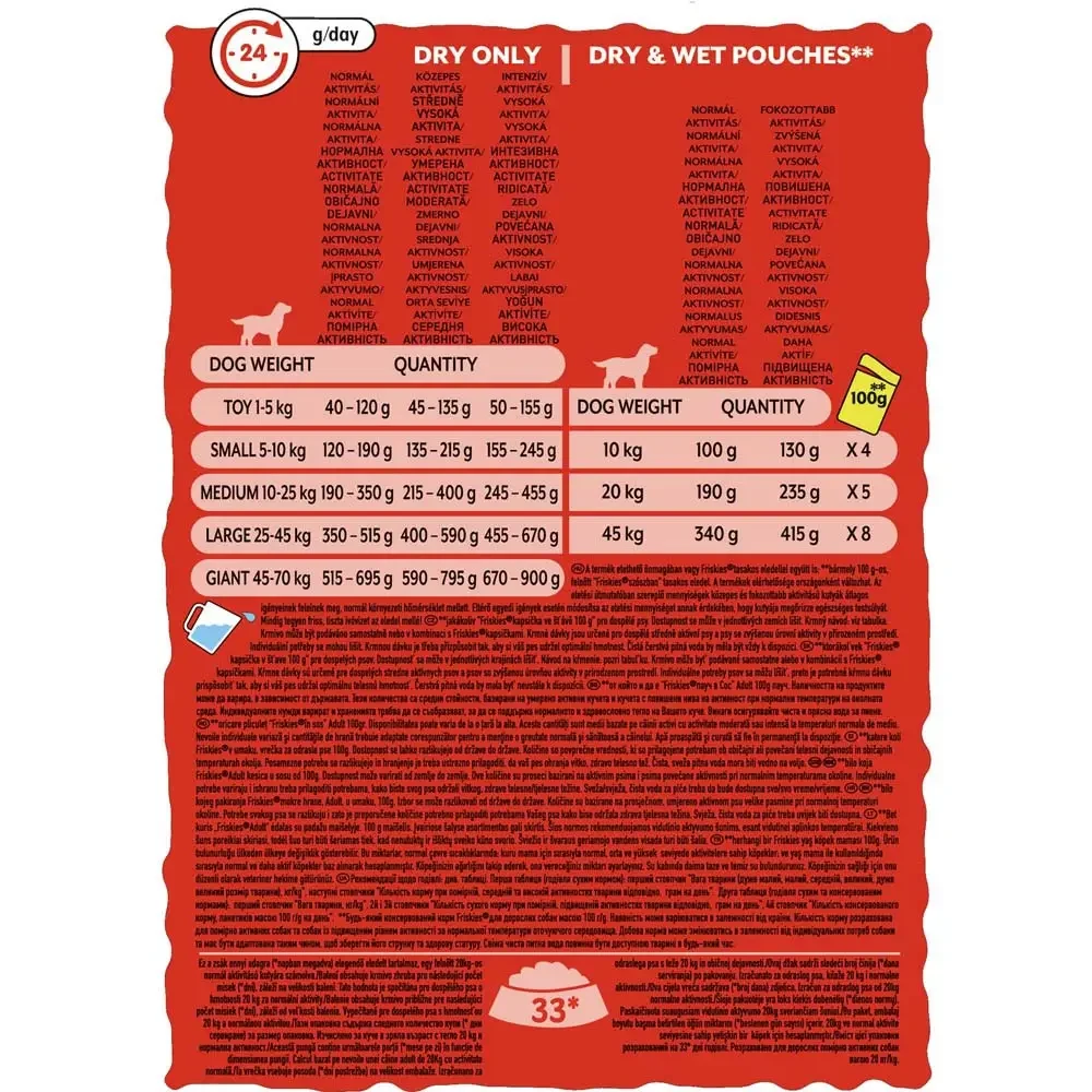 Сухой корм для взрослых собак Friskies Active 10 кг говядина - фото 6 Сухой корм для взрослых собак Friskies Active 10 кг говядина - фото 6