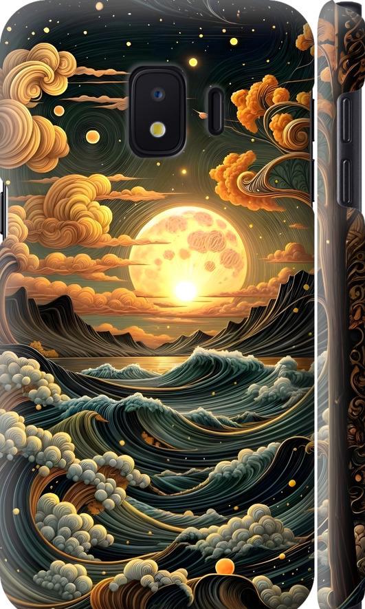 Чехол на Samsung Galaxy J2 Core Арт волны (6332m-1565-42517)