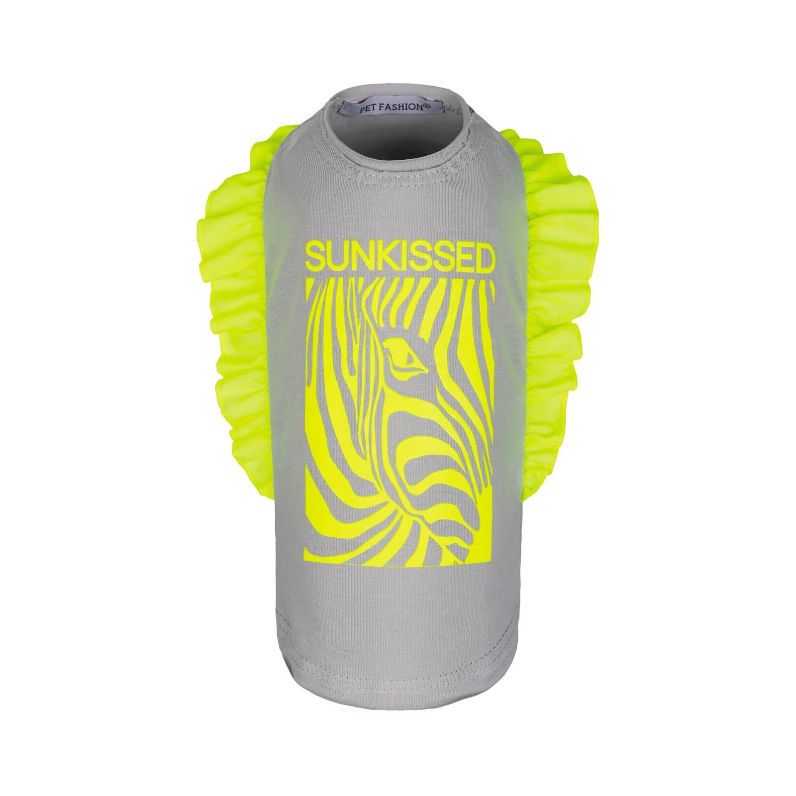 Футболка Pet Fashion Sunkissed S Серый с желтым (4823082424658)