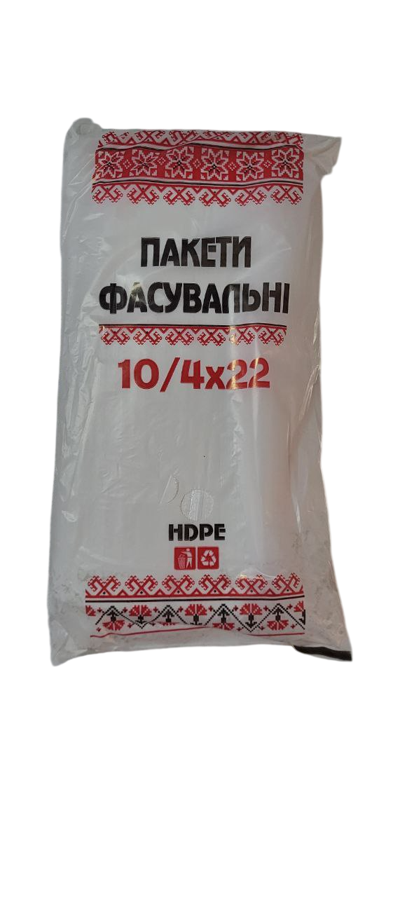 Полиэтиленовые пакеты фасовочные Вышиванка 10/4х22 600 шт. (2806232043)