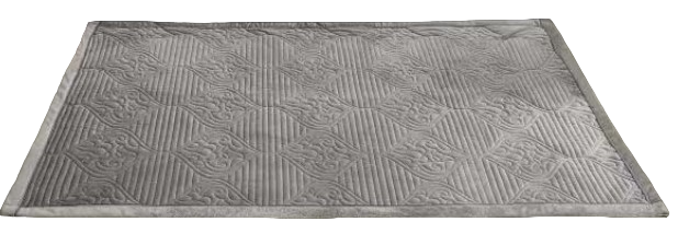 Покривало Koloco на диван/крісло велюр 3 шт. Сірий (39405)