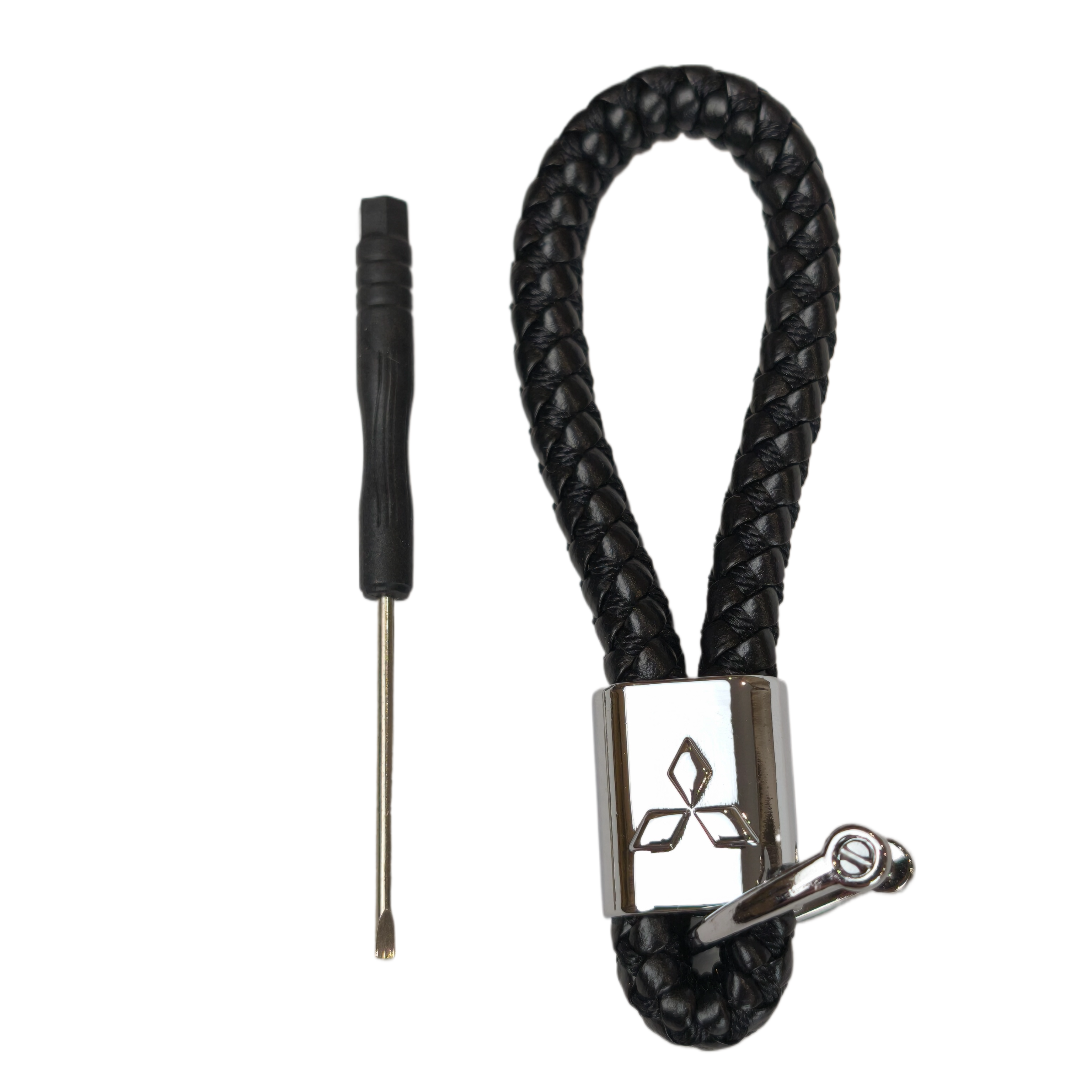 Брелки на ключи Mitsubishi плетеный подвесной (U9196)