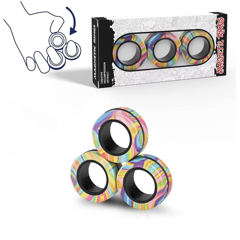 Набор антистрессов Кольца-спиннеры магнитные (22922062) - фото 5 Набор антистрессов Кольца-спиннеры магнитные (22922062) - фото 5