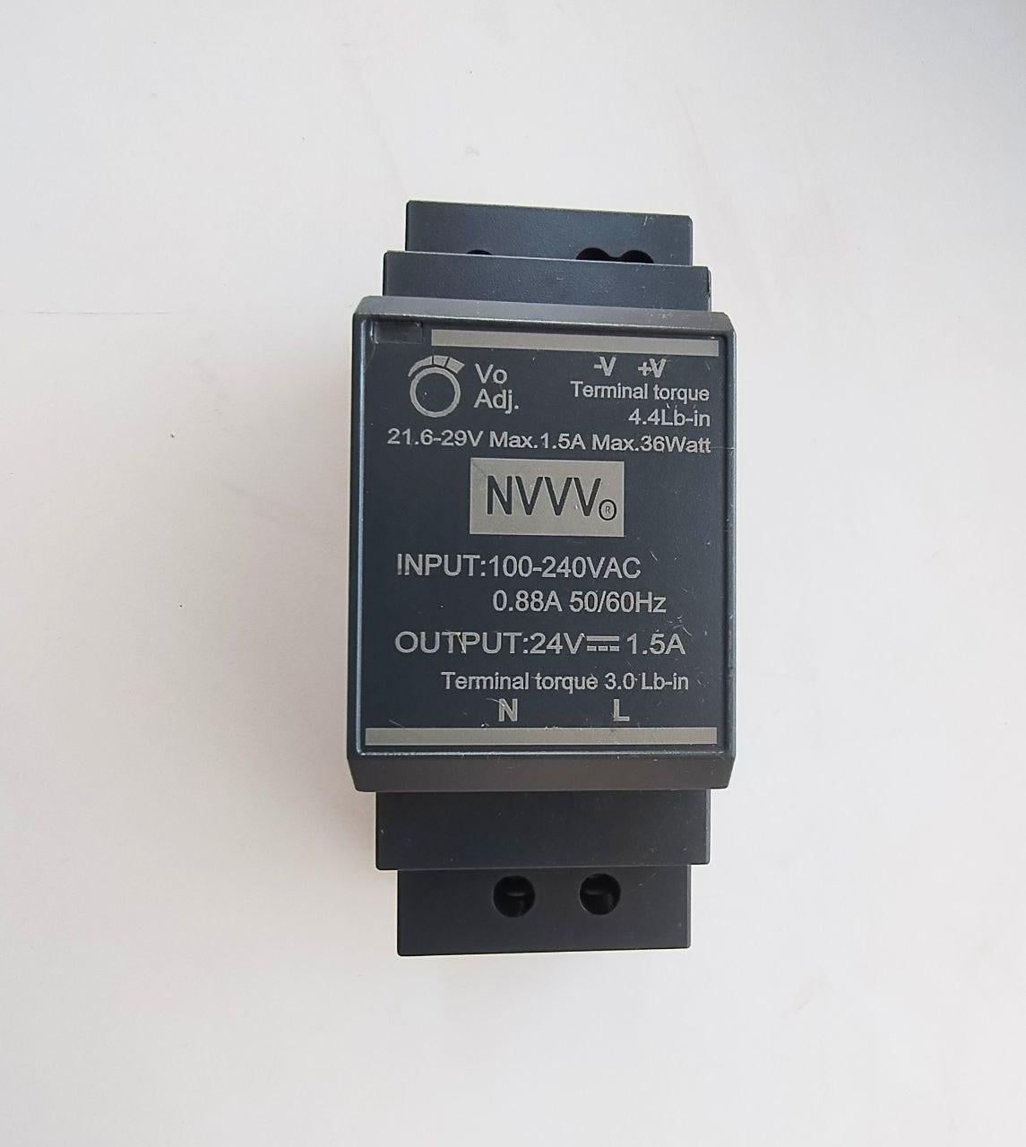 Блок питания на DIN-рейку NVVV HDR-30-24 36W 24V (33995999) Блок питания на DIN-рейку NVVV HDR-30-24 36W 24V (33995999)