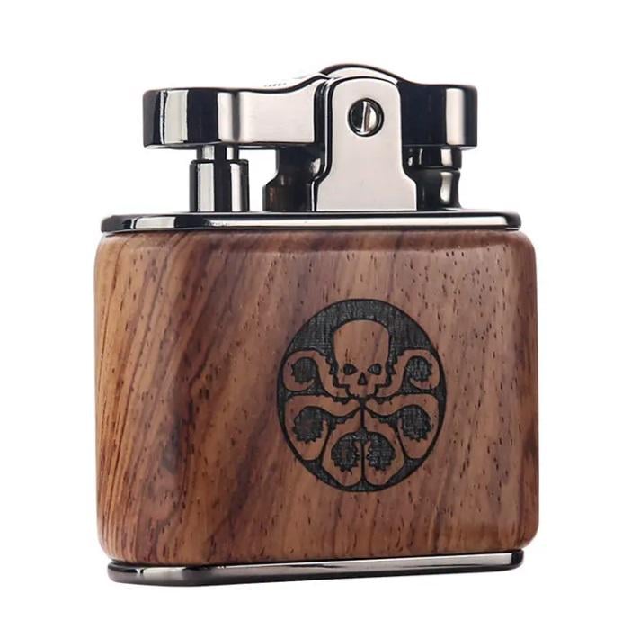 Запальничка бензинова Honest BS-Z485 Skull у подарунковій упаковці Wood (23335470)
