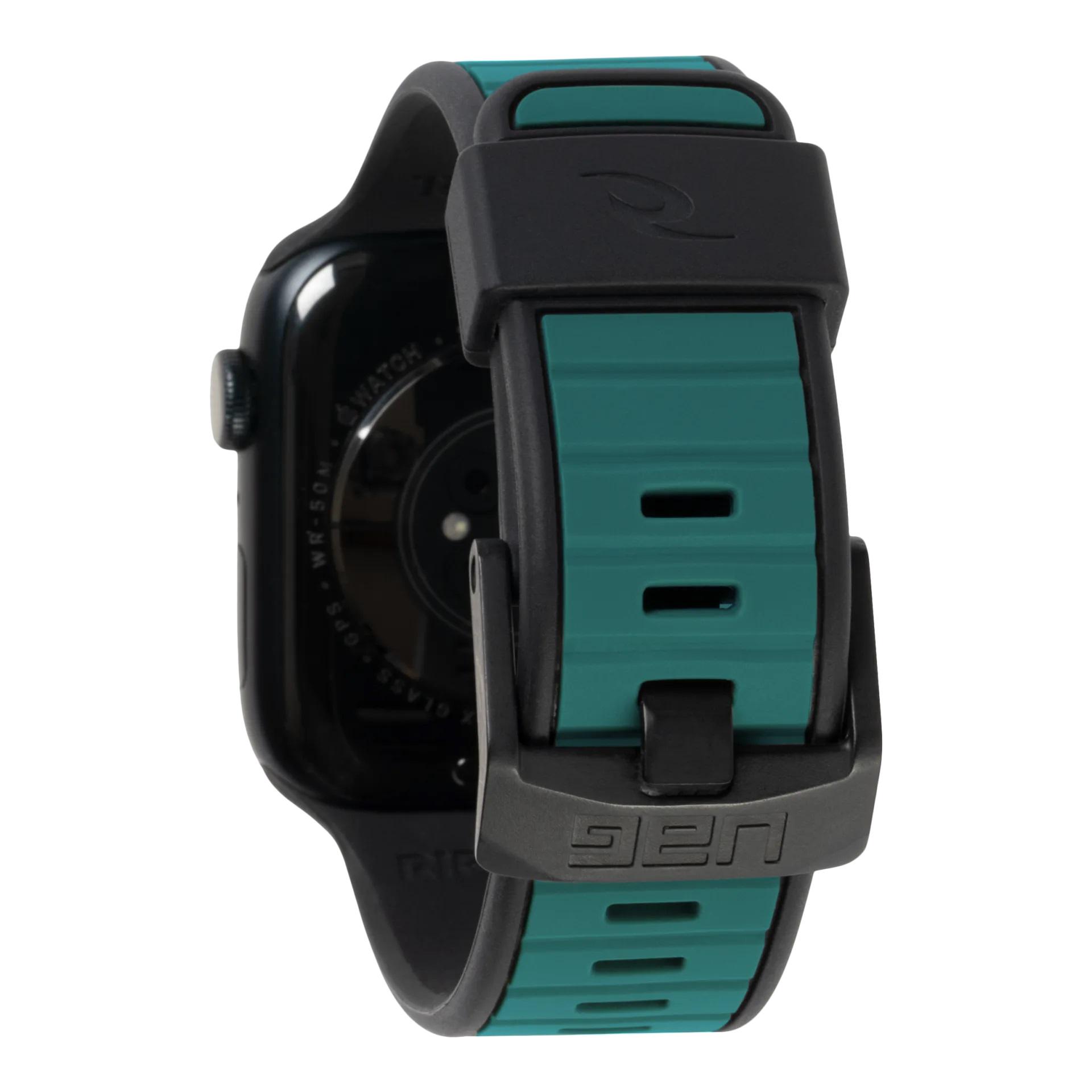 Ремінець UAG Torquay для Apple Watch 45/44/42 мм Black/Green (194112R1405D) - фото 5