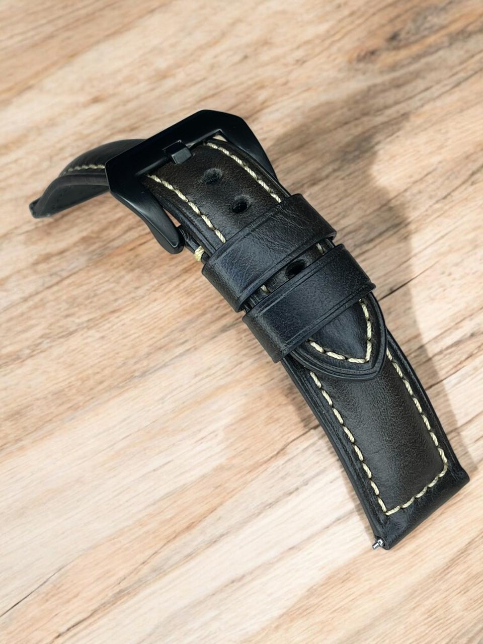 Ремешок кожаный Primolux F001 Black buckle для часов Xiaomi Redmi Watch 5 Active/5 Lite Dark Brown (2615155744) - фото 9 Ремешок кожаный Primolux F001 Black buckle для часов Xiaomi Redmi Watch 5 Active/5 Lite Dark Brown (2615155744) - фото 9