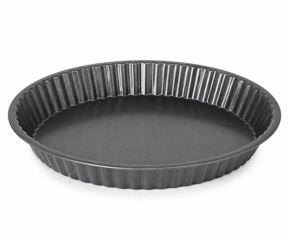 Форма GUSTO GT-3125/1 круглая волнистая с антипригарным покрытием 25х3 см Серый (3146561110)