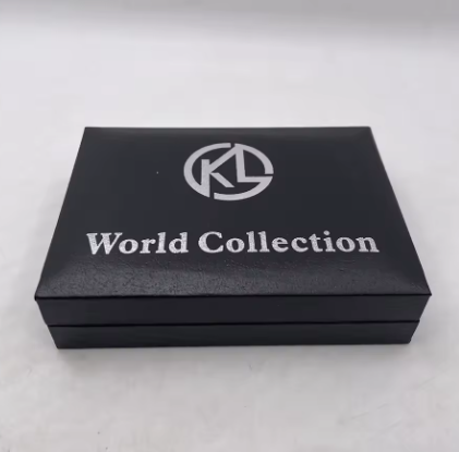 Коробка подарочная для пяти монет откидная 40 мм Черный (28273887)