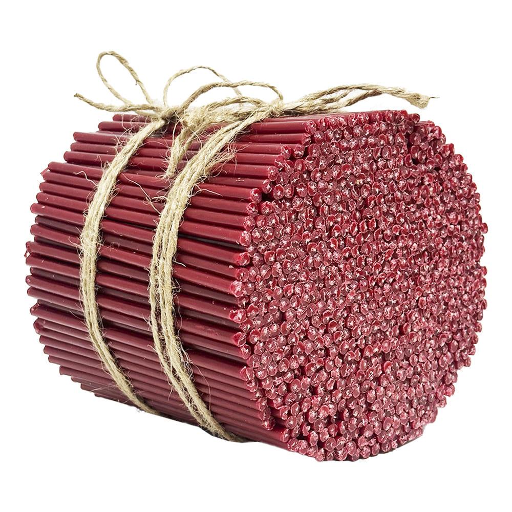 Свічки церковні парафінові №120 2 кг 14 см 600 шт. Червоний (120пк2) - фото 2