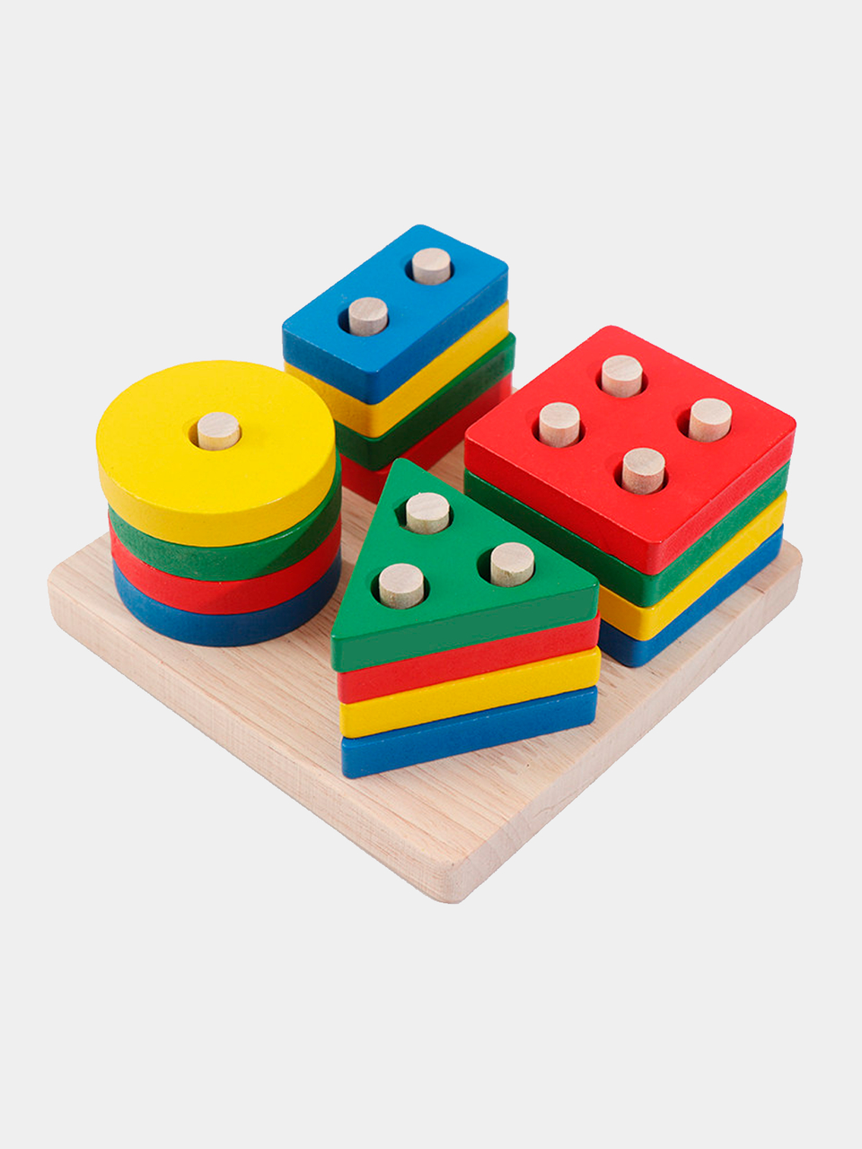 Деревянная логическая игра Limo Toy MD 0818 геометрический сортер 16 фигур (2321323378)