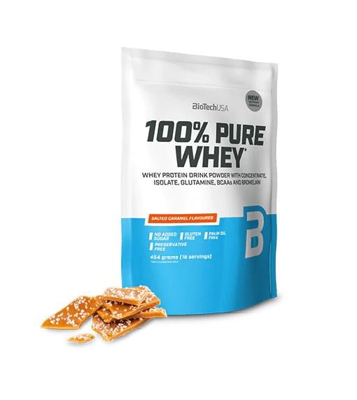 Протеин BioTechUSA 100% Pure Whey 454 g 16 servings Salty Caramel