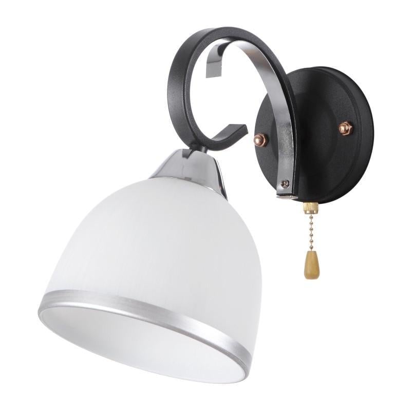 Бра настінне накладне з вимикачем класичне Brille LK-525W/1 E27 L98-006