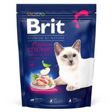 Сухой корм для стерилизованных котов Brit Premium by Nature Cat Sterilised 300 г Курица