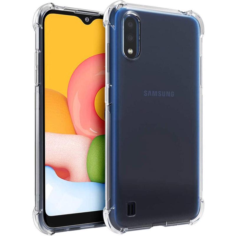 TPU чехол Epic Ease с усиленными углами для Samsung Galaxy A01 Бесцветный (прозрачный)