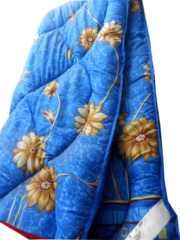 Одеяло летнее холлофайбер одинарное двуспальное 180х210 см (51171)