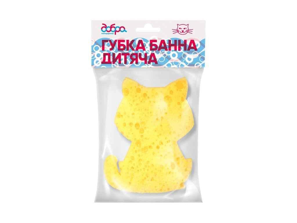 Губка банная Добрая хозяйка детская Котик (674072) Губка банная Добрая хозяйка детская Котик (674072)