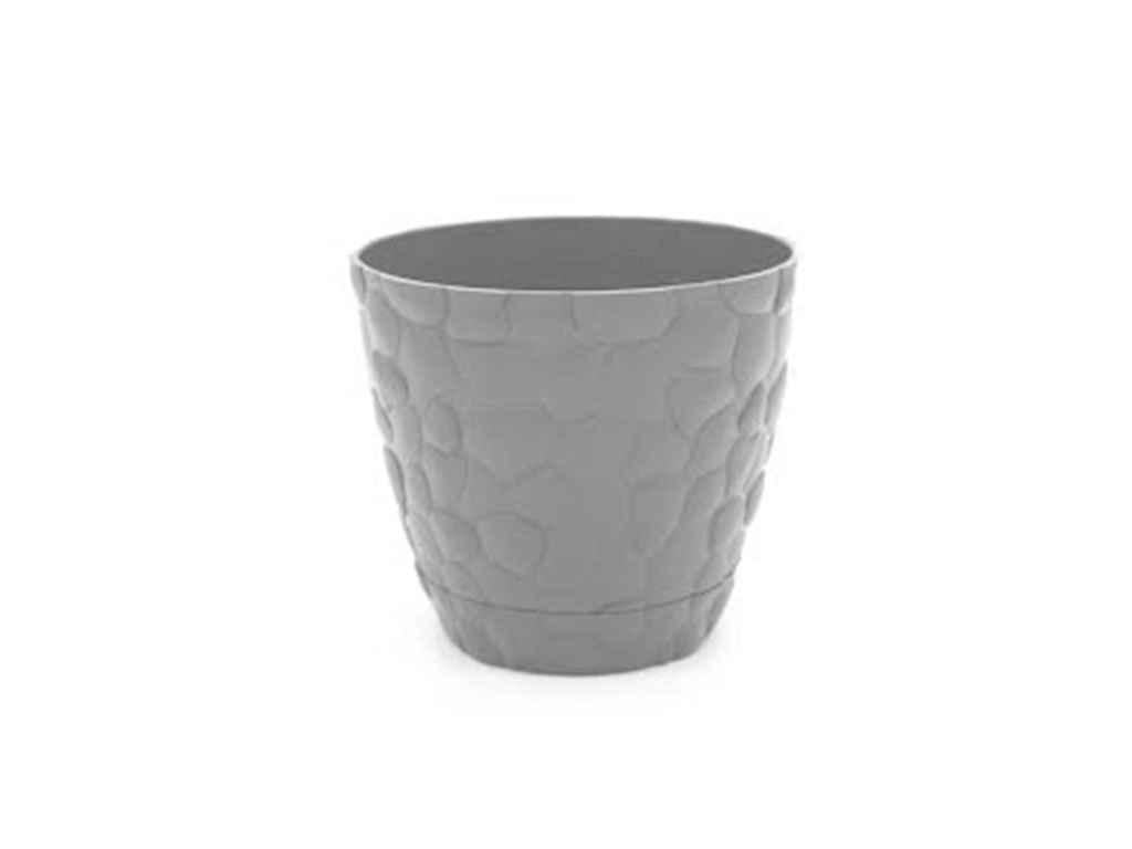 Горщик для квітів Elif Plastik 3 л 17,5х15,5 см Сірий (927872)