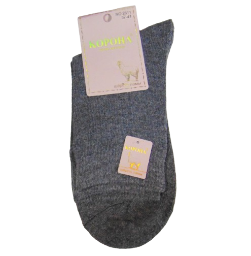 Носки с шерстью ламы Корона 2611 р. 37-41 Темно-серый (2065121843) Носки с шерстью ламы Корона 2611 р. 37-41 Темно-серый (2065121843)