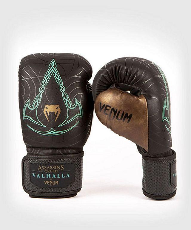 Перчатки боксерские Venum Assassin's Creed Boxing Gloves 14 унций Черный /Бронзовый (5338)