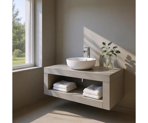 Тумба для ванной комнаты Лами 3297 tought 100 см Grey (2441)