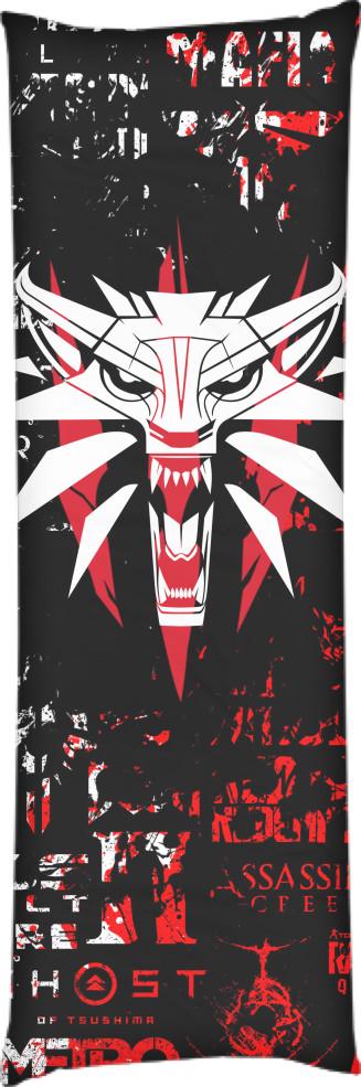 Подушка дакімакура The Witcher Games 40x100 см (13549590)