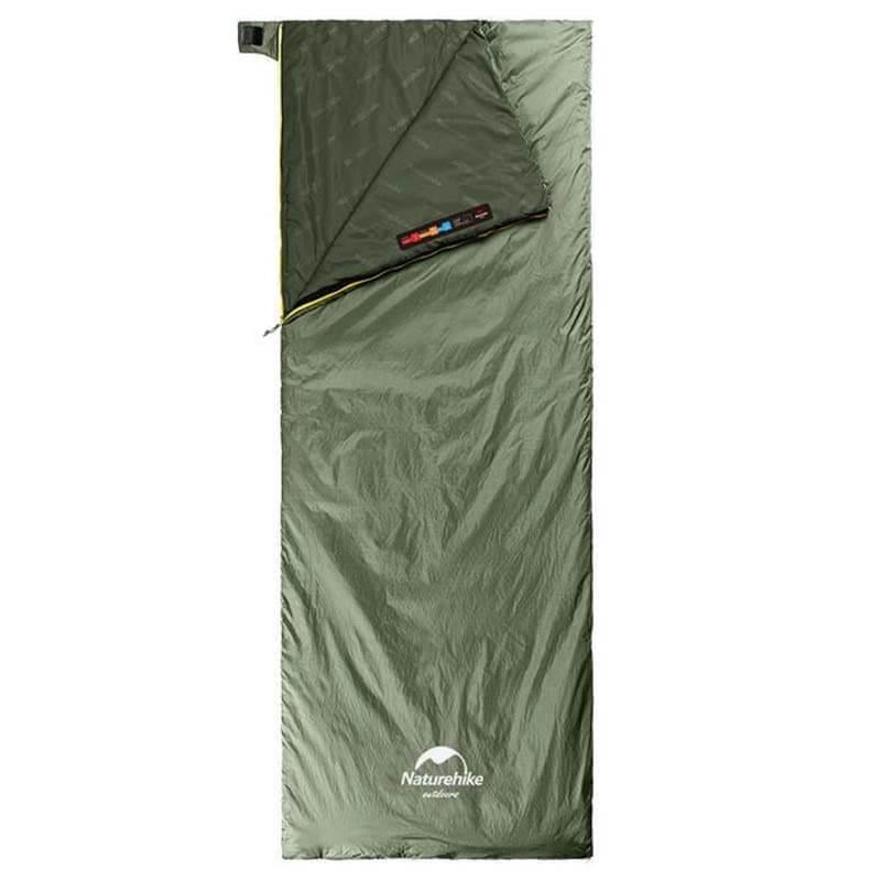 Спальный мешок Naturehike Summer LW180 NH21MSD09 левый 15°C XL 205 см Зеленый (6927595777961-L)