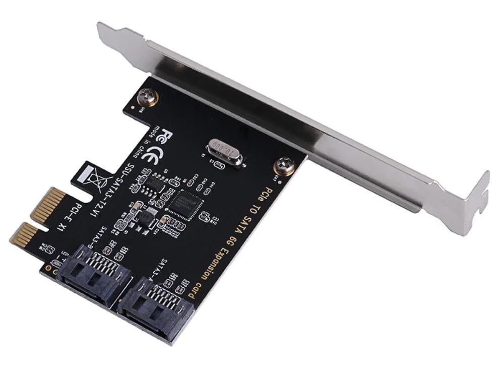 Плата розширення PCI-E в 2 порти SATA 3.0 6 Гбіт/с (1004-301-00) Плата розширення PCI-E в 2 порти SATA 3.0 6 Гбіт/с (1004-301-00)