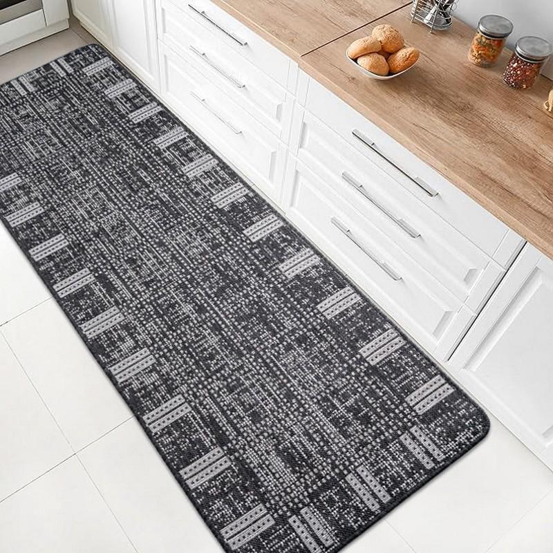 Коврик для кухни Kitchen 1924780 67х120 см Черный