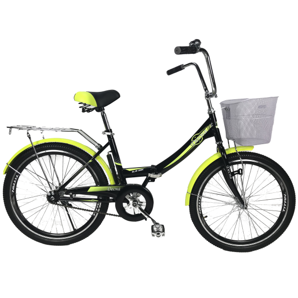 Велосипед складной Titan Десна 24" Черный/Желтый Велосипед складной Titan Десна 24" Черный/Желтый