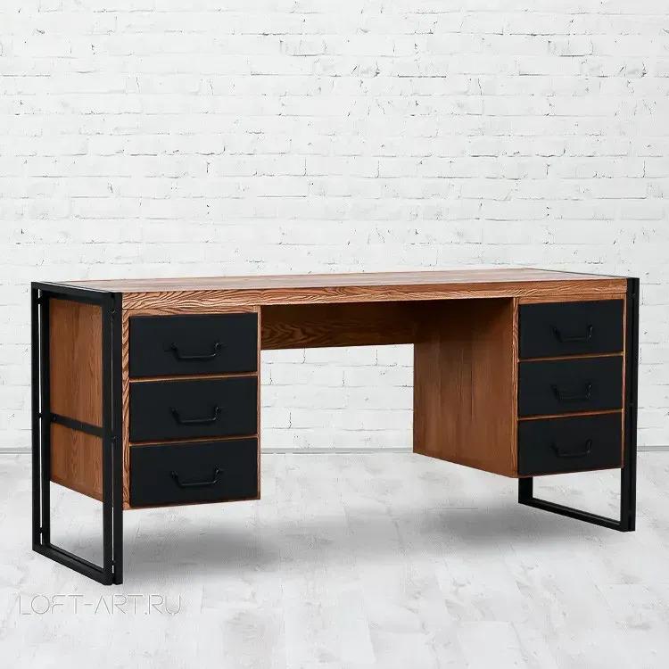 Письменный стол EcoLoft Лофт IN-2578 Коричневый (26358447)