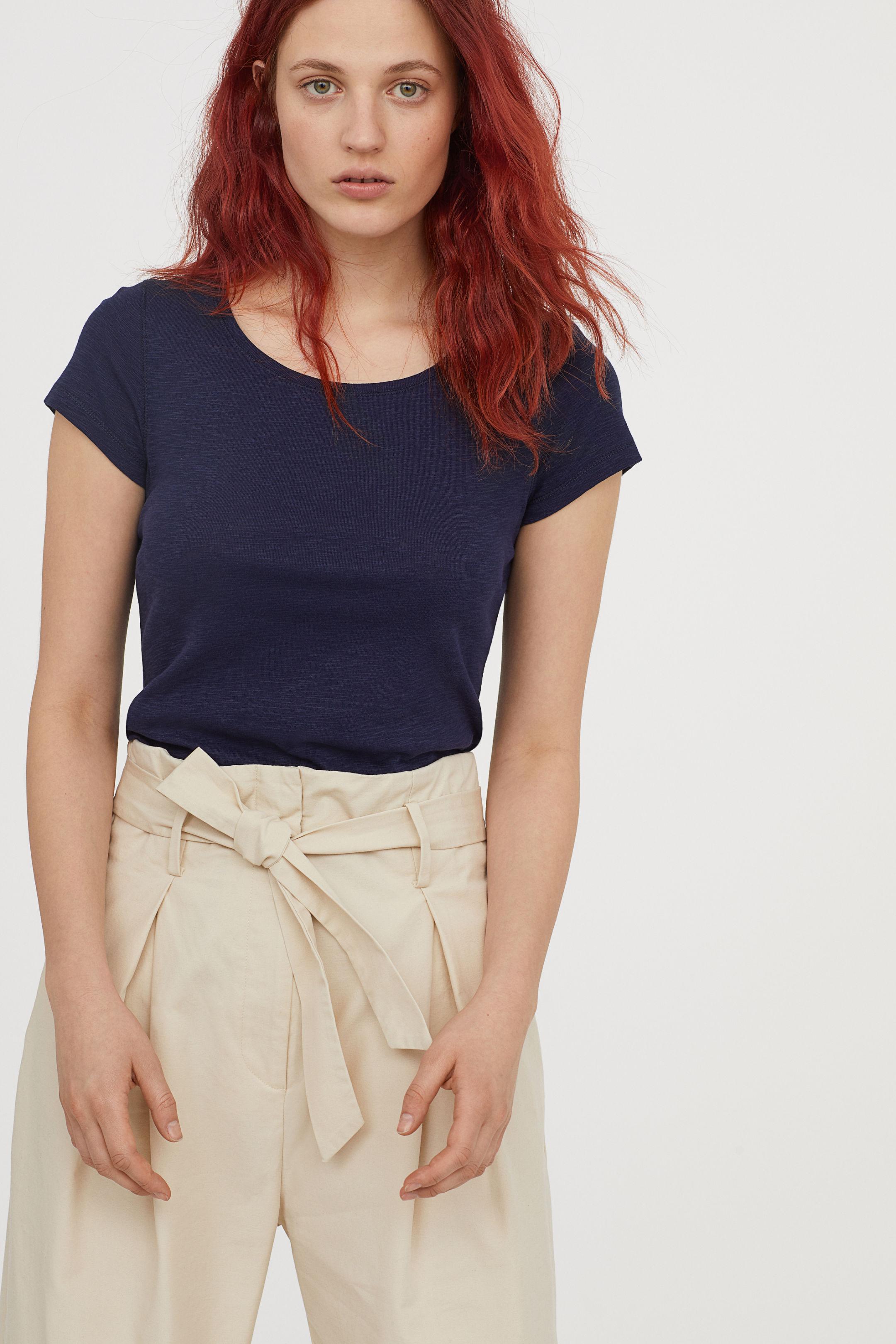 Футболка H&M S Темно-синий (573282004b24)