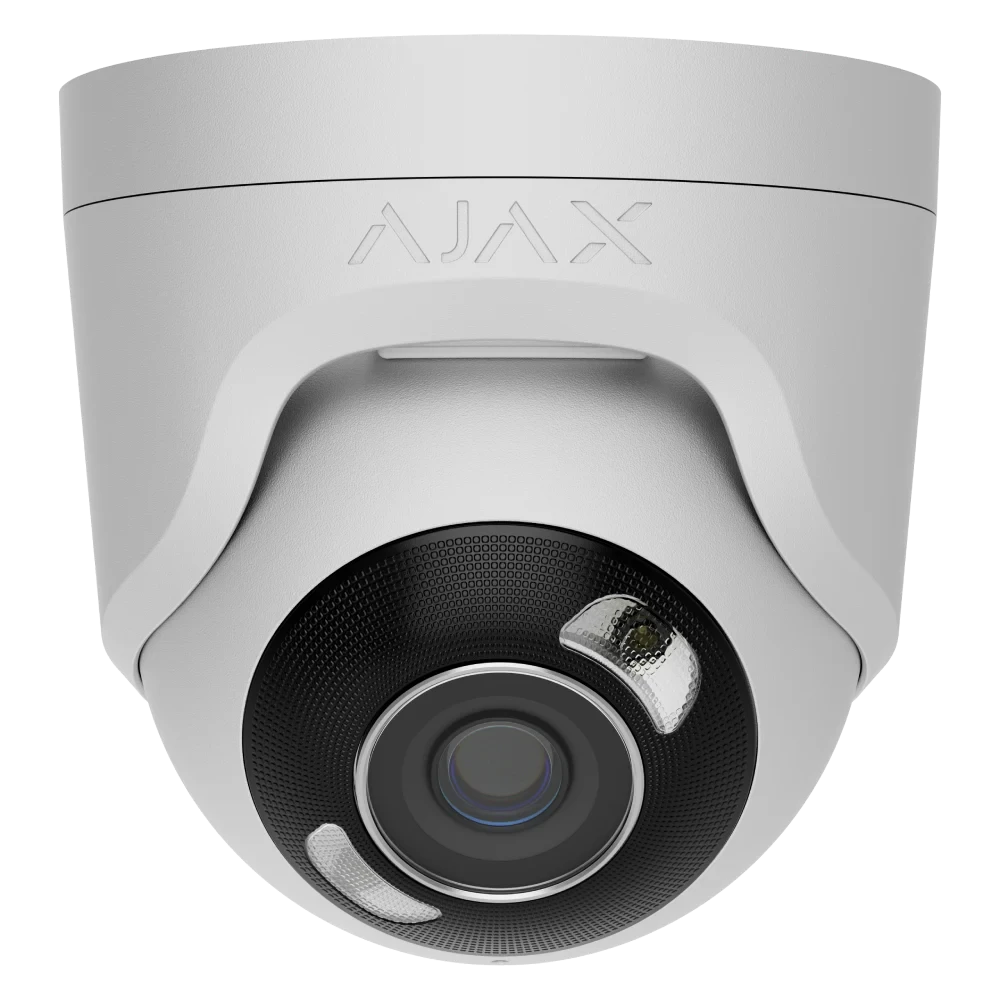 Відеокамера IP Ajax TurretCam HL 8 Mp/4 мм white (2863454991) Відеокамера IP Ajax TurretCam HL 8 Mp/4 мм white (2863454991)