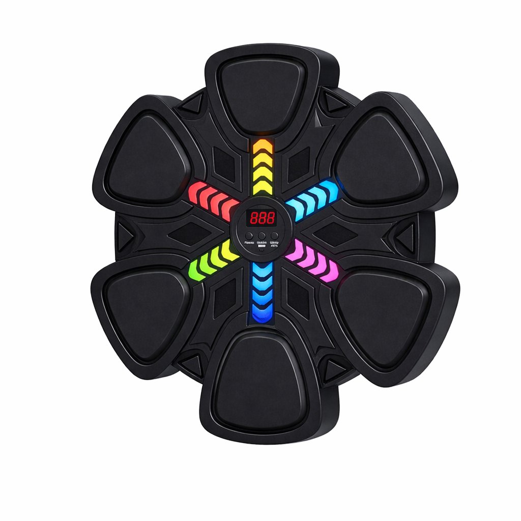 Тренажер для боксу музичний з підсвічуванням та Bluetooth колонкою з рукавичками 38 см (33740584)