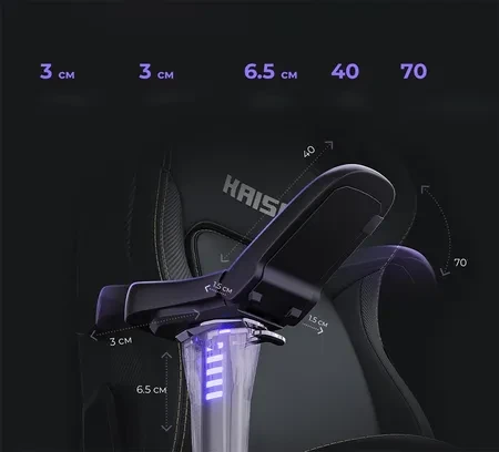 Компьютерное кресло геймерское Anda Seat Kaiser 4L Black (AD12YDDCL20BPVC) - фото 3 Компьютерное кресло геймерское Anda Seat Kaiser 4L Black (AD12YDDCL20BPVC) - фото 3