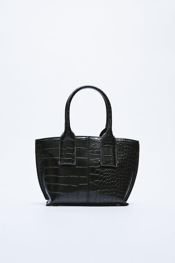 Сумка Zara Bolso bandolera city mini ES234 Черный (P-6910806231352)