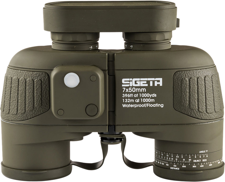 Бинокль военный Sigeta Admiral 7x50 Military floating compass reticle Зеленый - фото 5 Бинокль военный Sigeta Admiral 7x50 Military floating compass reticle Зеленый - фото 5